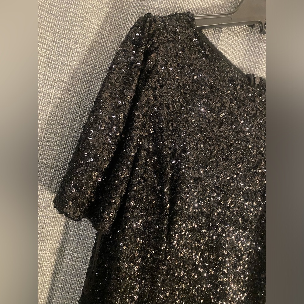 Adrianna Papell Plus Size Sequin Cocktail Dress size 16W - Picture 9 of 13
